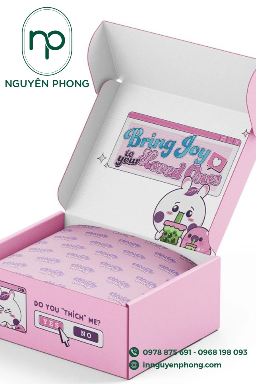 Hộp carton chắc chắn đựng bánh kẹo 
